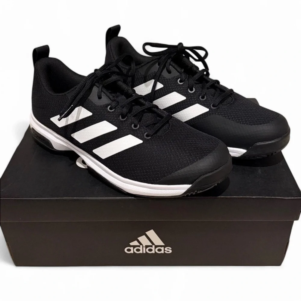 Adidas Game Spec Tennis Shoes Black White 9 NIB